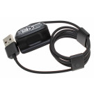 USB-A Ladekabel Ladeadapter für Samsung Galaxy Fit SM-R370 Fitnesstracker, schwarz, EP-OR370