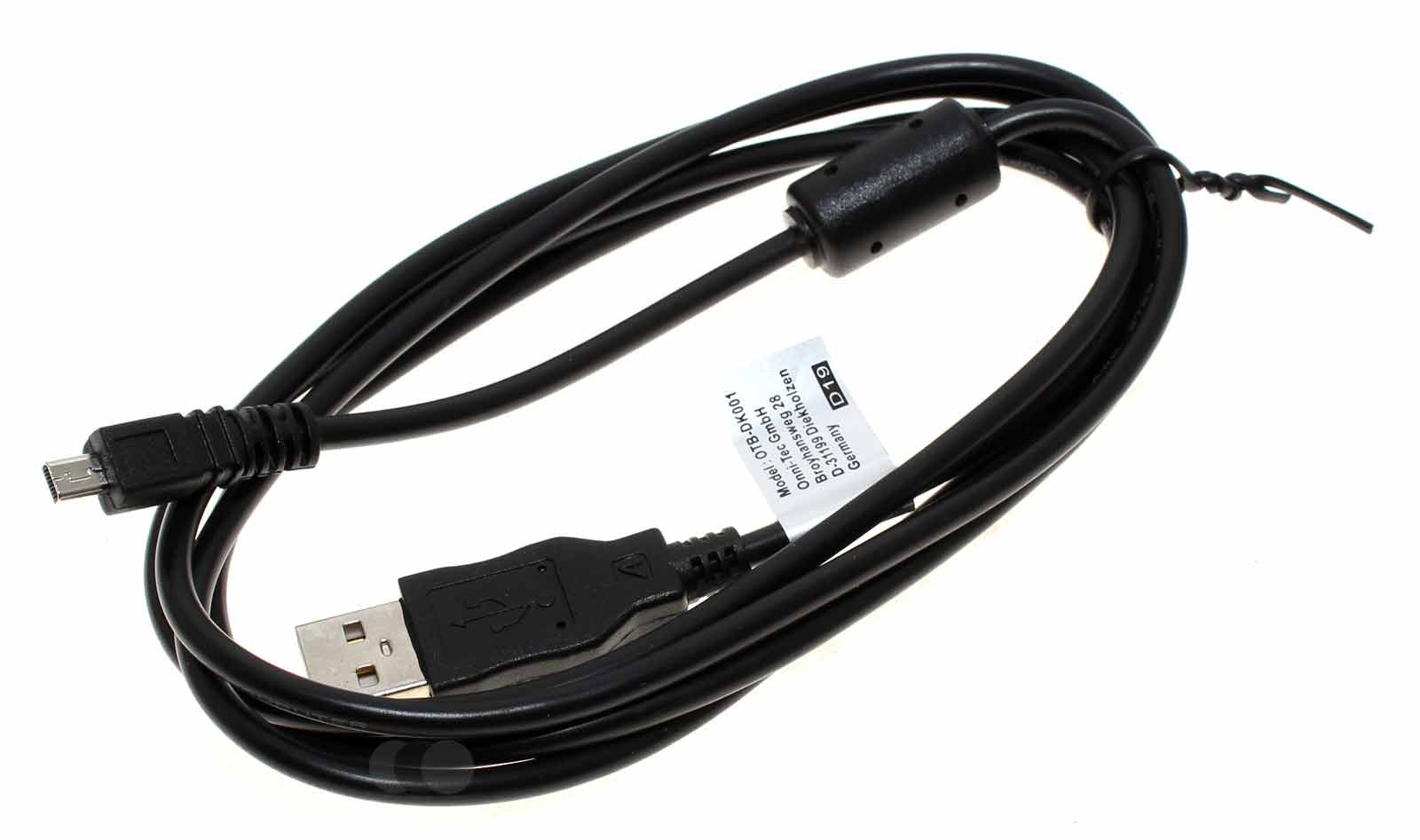 1,5m USB Datenkabel für Digitalkameras, wie Panasonic K1HA08CD0019 Casio EMC-5 Nikon UC-E6