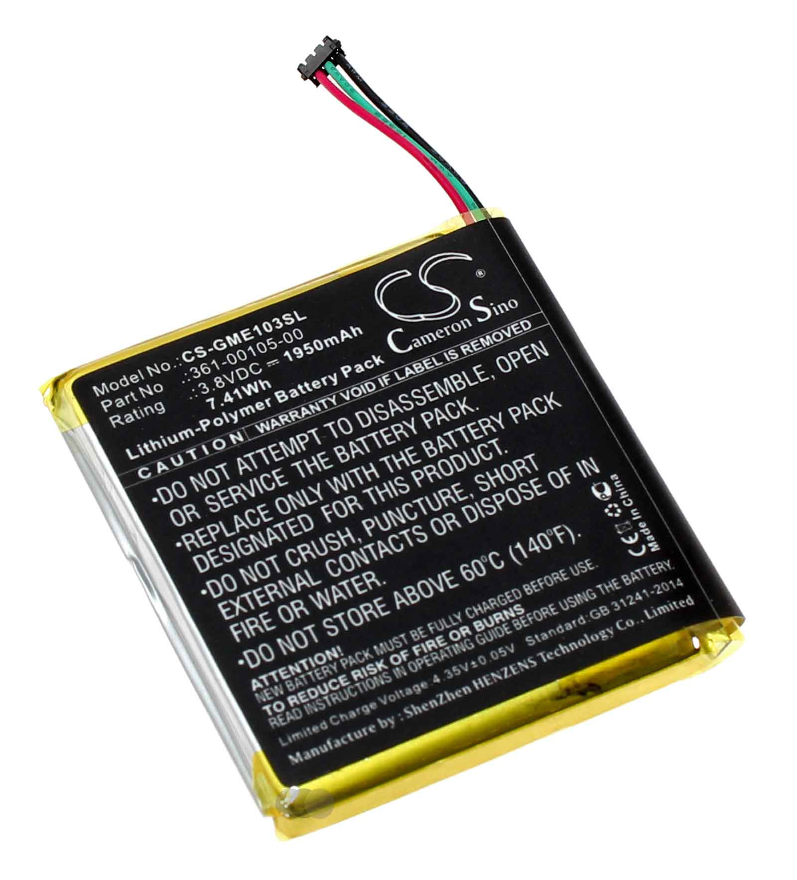 Akku für Garmin Edge 1030 | 361-00105-00 GPS-Fahrradcomputer, ersetzt 1ICP7/49/43, 3,8V, 1950mAh