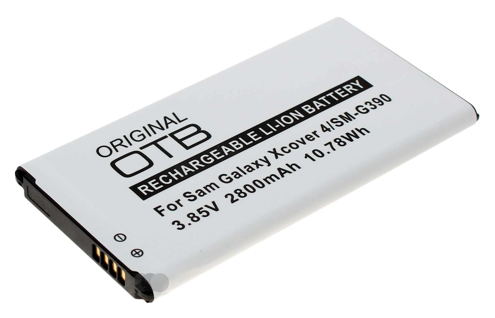 Akku für Samsung Galaxy XCover 4 SM-G390 Handy, ersetzt EG-BG390, EB-BG390BBE, EB-BG390BBEGWW, 3,85V, 2800mAh 