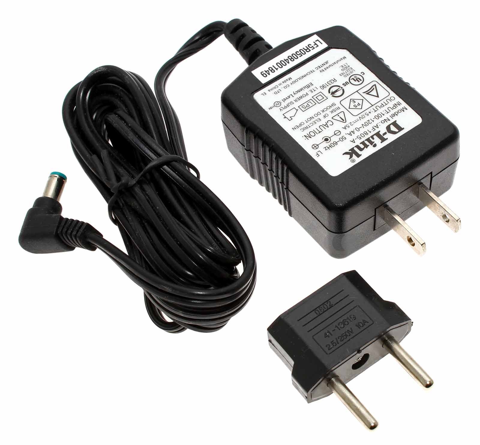 D-Link AF1805-A Netzteil für Netzwerkgeräte, wie Router, Hubs, Switches, mit 2,5A und 5V