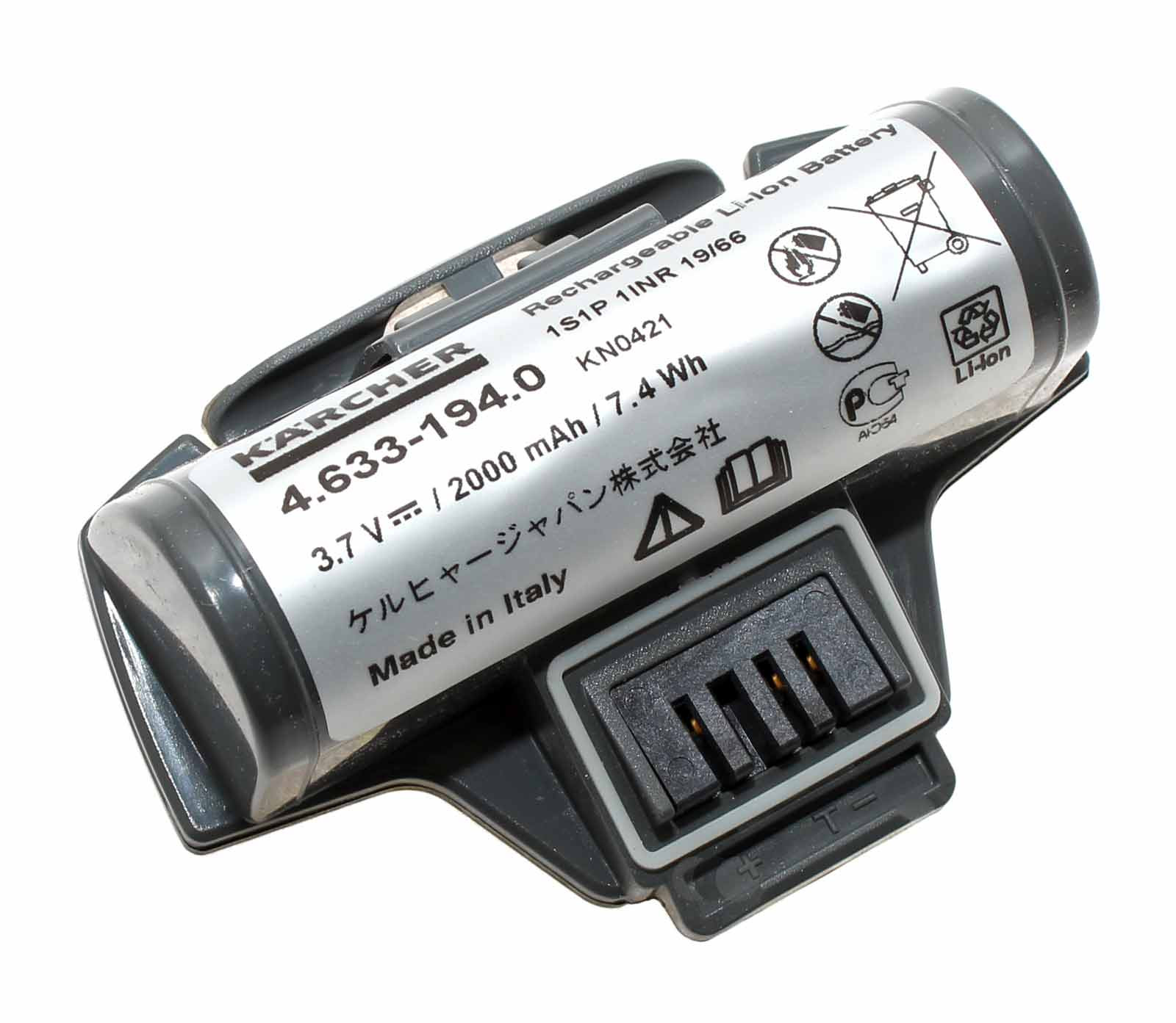 Akku für Kärcher WV 5 Fensterreiniger, DL3718, 4.633-083.0, 2.633-123.0, 3,7V, 2000mAh