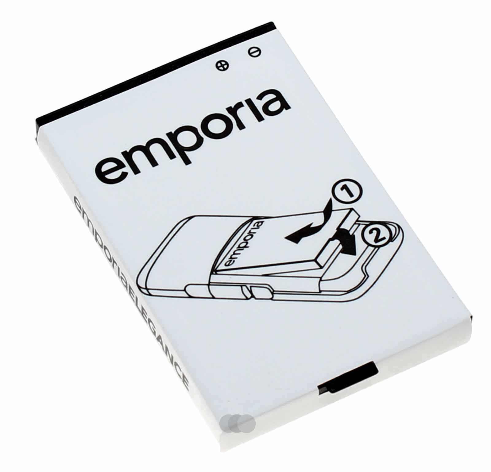 Original emporia AK-V36 Akku für ELEGANCE V35, Plus V36, Premium V37i, GPS V38, 3,7V, 1100mAh