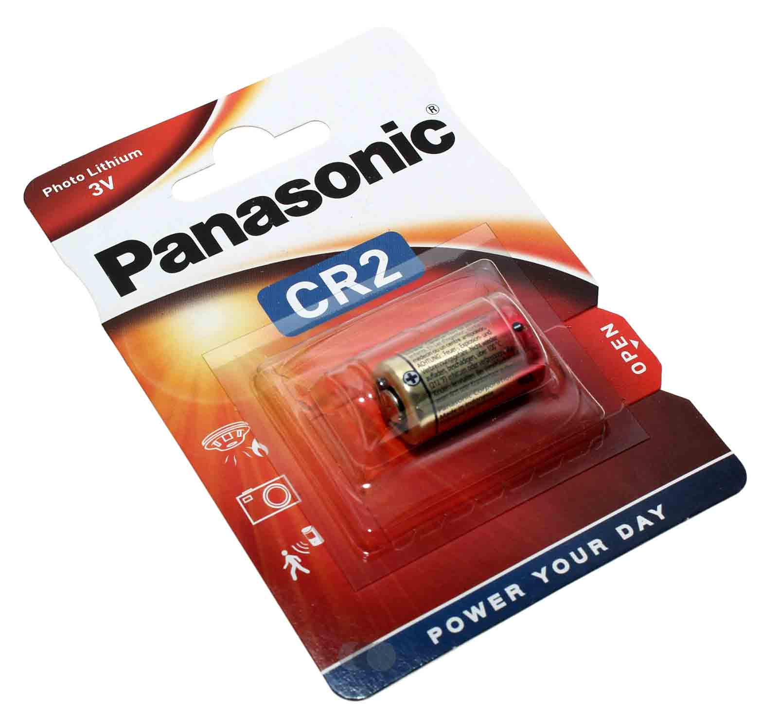 Panasonic CR2 Lithium Foto Batterie, CR17355, KCR2, 5046LC, CR-2L/1BP, 3V, 850mAh