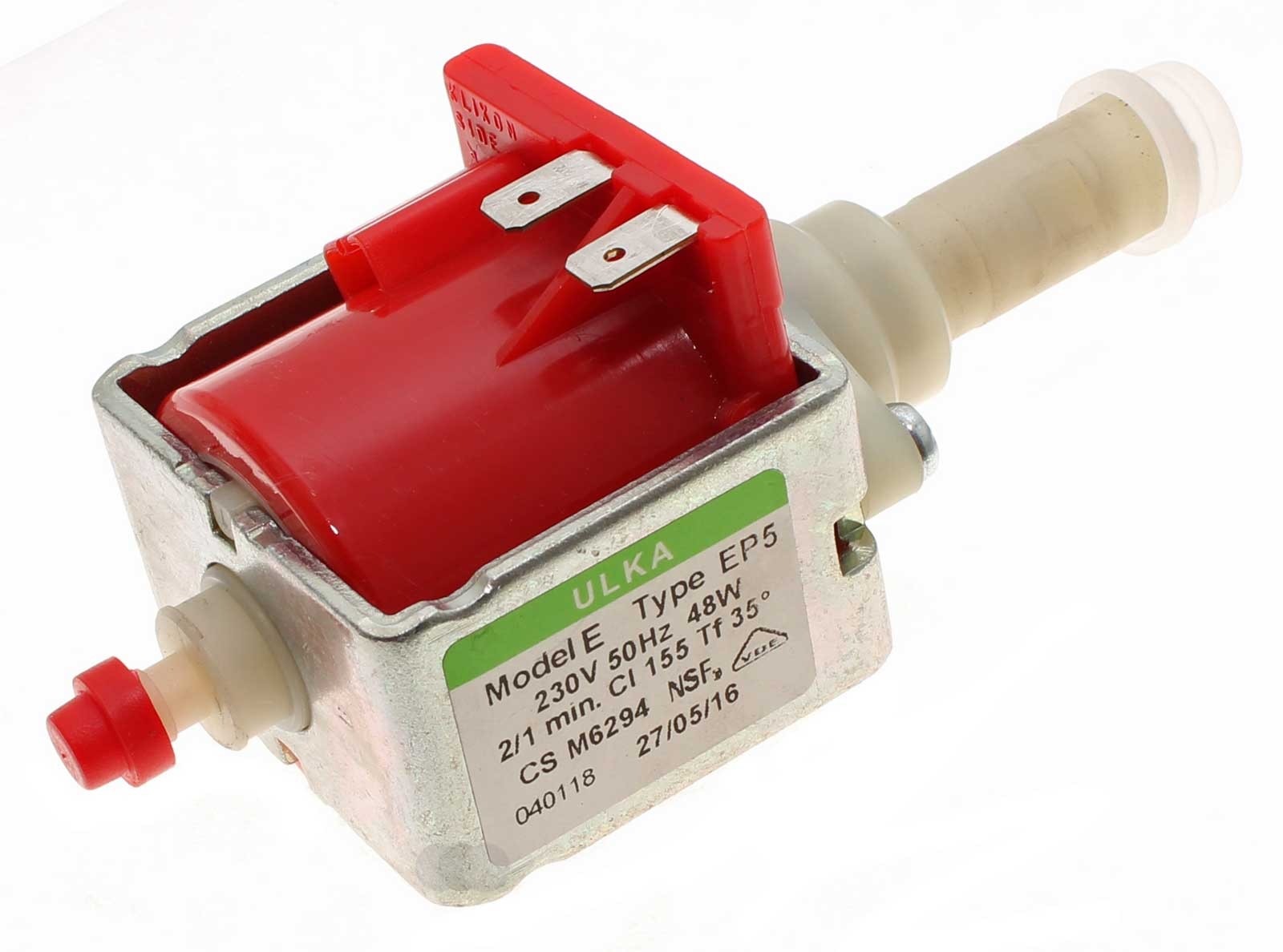 Elektropumpe, Wasserpumpe Ulka Modell E Type EP5 (möglicher Aufdruck: CS M6294) 230V / 48Watt für DeLonghi ESAM EAM Saeco Philips Kaffeeautomaten, Espressomaschinen, Kaffeemaschinen