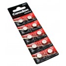 10x Camelion AG7 LR57 Alkaline Knopfzelle Batterie, 613 280-44, 7GA, G7A, SG7, V7GA, 1,5V, 34mAh