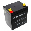 12V wiederaufladbare Bleivliesbatterie (AGM) von Multipower für USV, Sicherheits-, Alarm- Brandmeldeanlagen, wartungsfreier Bleiakku
