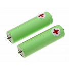 2x Akku für Panasonic ER160, ER1610, ER1611, ersetzt WER1411L2508, 1,2V, 2000mAh