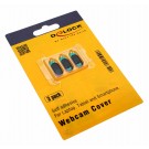 3er Pack DeLOCK Webcam Cover Abdeckung, Handy, Tablet, Laptop, Aluminium, schwarz, 20652
