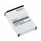 Akku für Nikon Coolpix A900, S640, S6400, S9600 u.a., ersetzt EN-EL12, 3,7V, 1000mAh