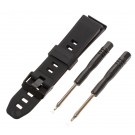 Uhrenarmband für Garmin Fenix 5, Approach S60 u.a. Smartwatch inkl. Werkzeug, schwarz