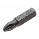 WERA 05072082001 PZ2 855/1 Bit Kreuzschlitz Pozidriv 2 x 25mm Zähhart, 1/4" C6,3mm Sechskant Halter