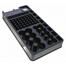 Westfalia Batterie Center, Akku Aufbewahrung, mit Batterietester, bis zu 98 Batterien, Akkus, 926417