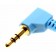 1,6 Meter (2 Meter) Stereo Audio Kabel von Sennheiser mit 2x 3,5mm Klinkenstecker, ein Klinkenstecker in gewinkelter Ausführung, Ersatzteil Teilenummer 573683