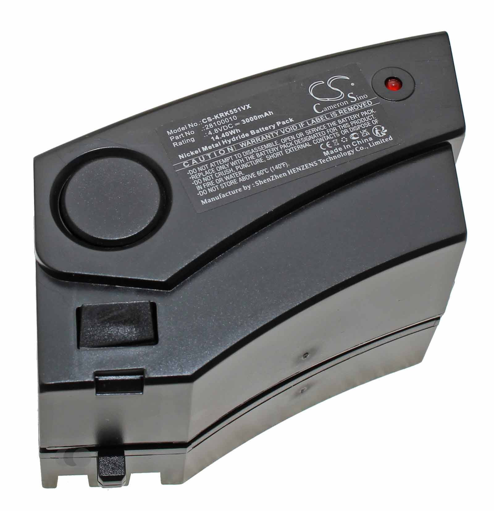 Akku für Kärcher K65, KC55, K55 plus Staubsauger, ersetzt 28100010, 6.654-118.0 u.a., 4,8V, 3000mAh