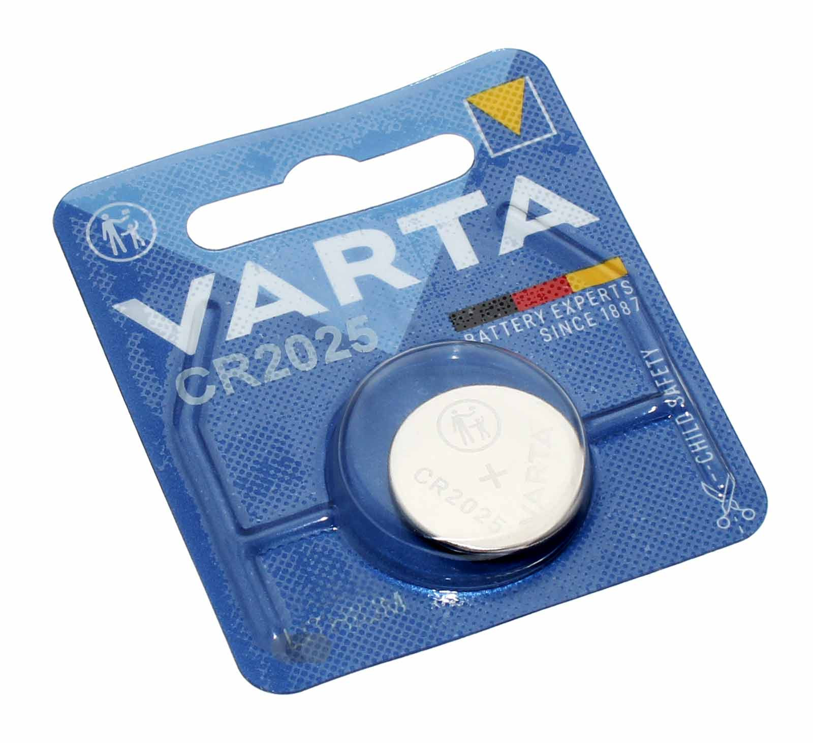 Varta CR2025 Lithium Knopfzelle Batterie für Uhren Autoschlüssel u.a., wie ECR2025, DL2025, KCR2025, 3V, 157mAh