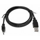 1,2m Datenkabel Ladekabel USB Typ-A auf Mini USB, z.B. für GoPro, Sony, Nokia, Motorola