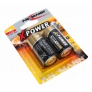 2er Pack Ansmann X-Power Alkaline Batterie Baby C (LR14) mit 1,5 Volt Spannung, Hersteller-Artikelnummer 5015623