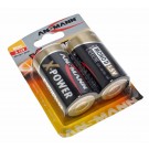 2er Pack Ansmann X-Power Alkaline Batterie Mono D (LR20) mit 1,5 Volt Spannung und 18000mAh Kapazität, Hersteller-Artikelnummer 5015633