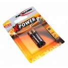 2er Pack Ansmann X-Power Alkaline Batterie AAAA Mini, LR61, MN2500, LR8D425, 1,5V