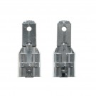 2er Set Faston Adapter 6,3mm Hülse auf 4,8mm Stecker  F250 - F187  Flachstecker, Bleiakku