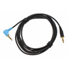 2m Sennheiser Stereo Audio Kabel, 3,5mm Klinkenstecker gerade auf gewinkelt, 554327
