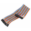 Renkforce Jumperkabel 40 polig, 40x Drahtbrücken-Buchse auf 40x Drahtbrücken-Buchse, 30 cm lang, Hersteller Artikelnummer 2299845