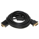 3m DVI / VGA Monitor Kabel, 1x DVI-I Stecker 18+5pol. - 1x 15Pin VGA Stecker 