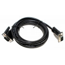 3m Monitorkabel Monitor-Anschlusskabel, VGA-Stecker 15Pin auf VGA-Stecker 15Pin, schwarz, 869492