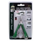 Pro´sKit MS-325 Multifunktions Schlüsselanhänger Werkzeug, Multitool im Taschenformat, 7 in 1 Werkzeugsset