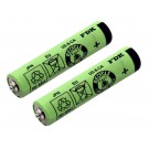 2x AAA Akku Zellen passend für Braun Silk&Soft LS 5560 und LS 5500 Ladyshaver - Type 5328