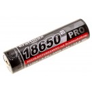 3,6V Kraftmax 18650 Pro, PCB Schutzschaltung, Micro-USB Ladeanschluss, 3400mAh