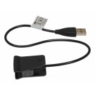USB-A Daten- Ladekabel für Fitbit Ace Fitnesstracker, Ladeklemme, schwarz