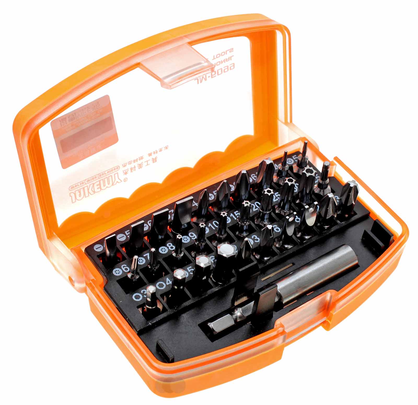 Jakemy JM-6099 | 31 Teile Schrauber Bit Set Werkzeug Box [ CR-V, 6,3mm ]